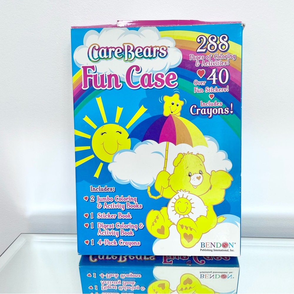 Vintage Care Bears fun case coloring set